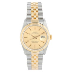 Rolex Datejust Herrenuhr 2-farbige 16233