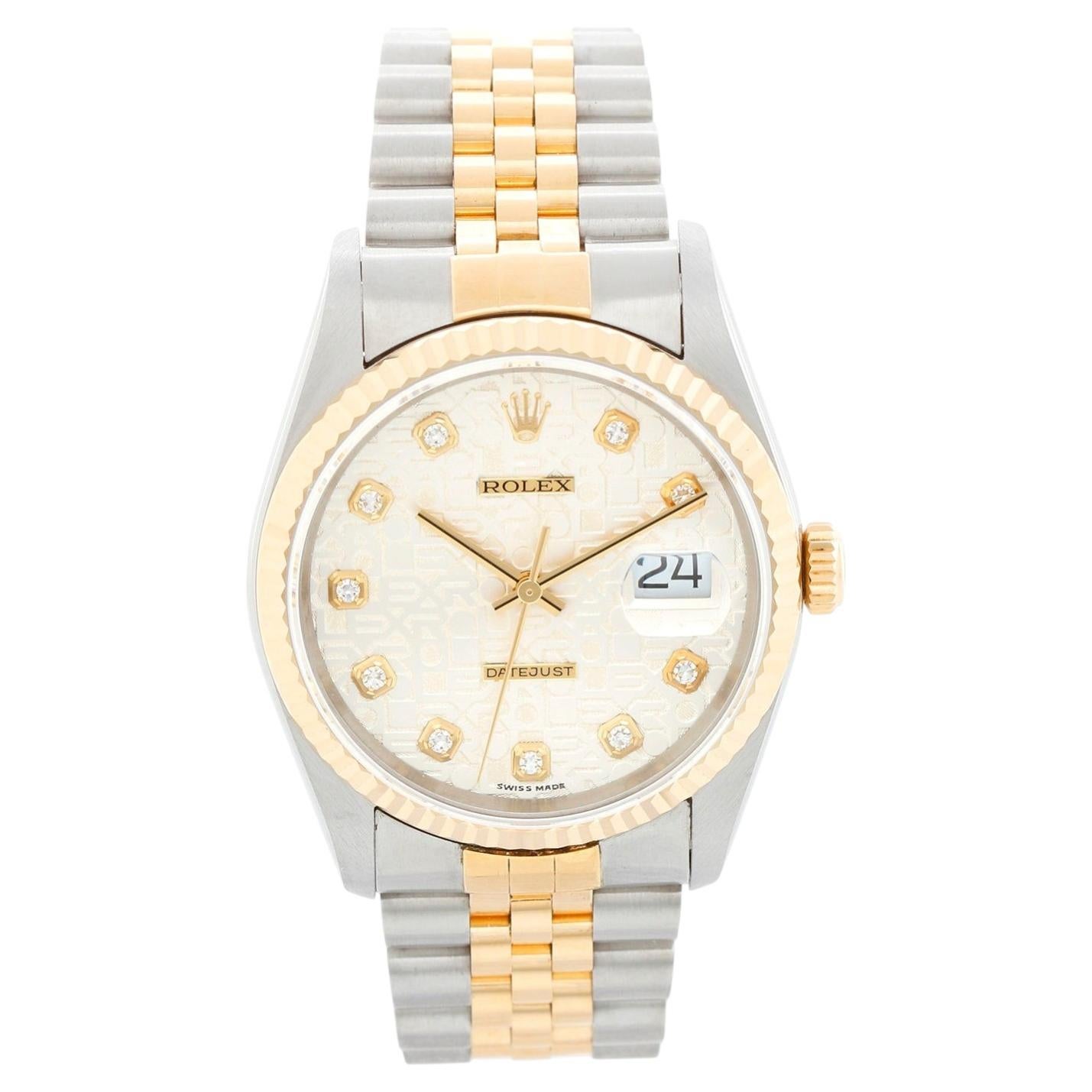 Rolex Datejust Men's 2-Tone Watch 16233