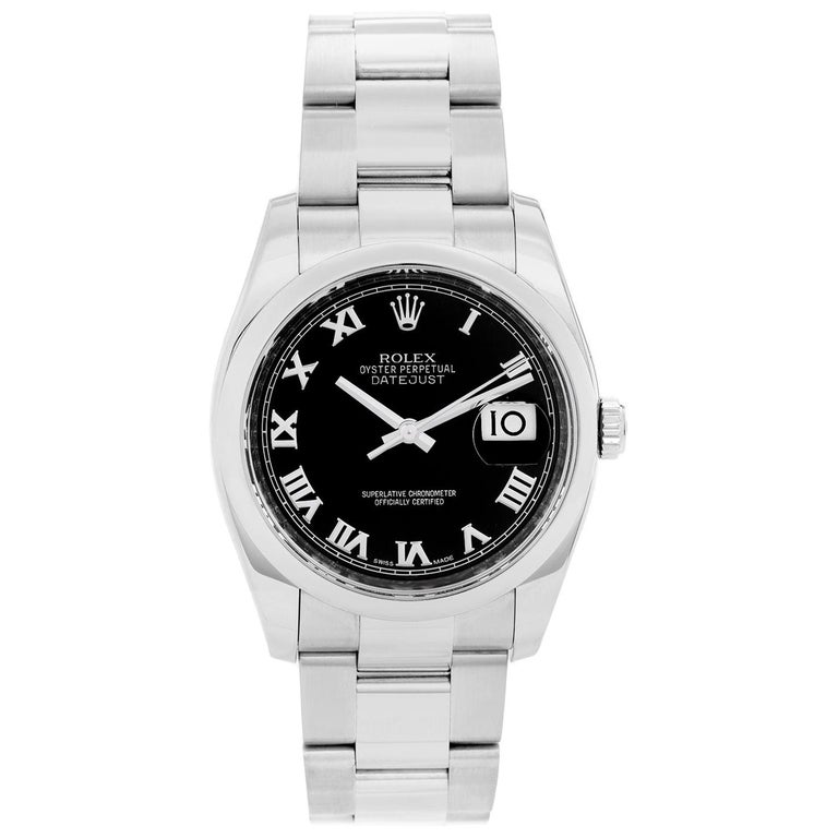 Rolex Datejust Men's Stainless Steel Automatic Winding Watch 116200 at