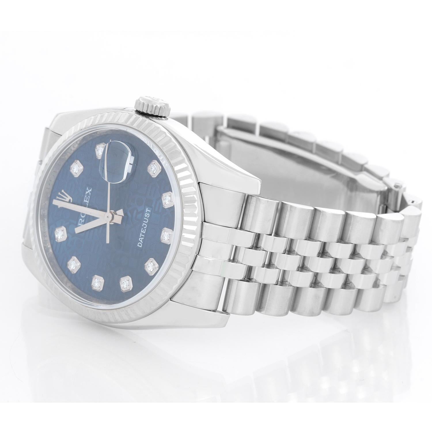 Rolex Datejust Men's Stainless Steel Watch 116234 In Excellent Condition For Sale In Dallas, TX
