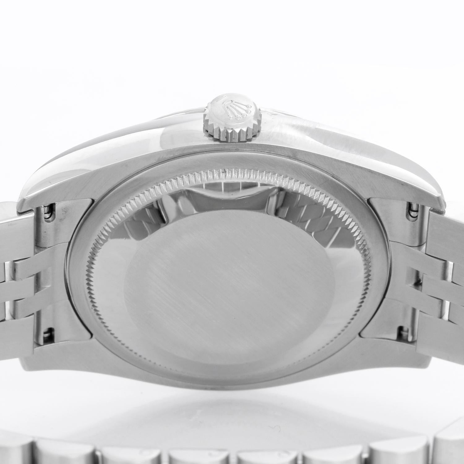 Rolex Montre Datejust en acier inoxydable pour hommes 116234 en vente 4