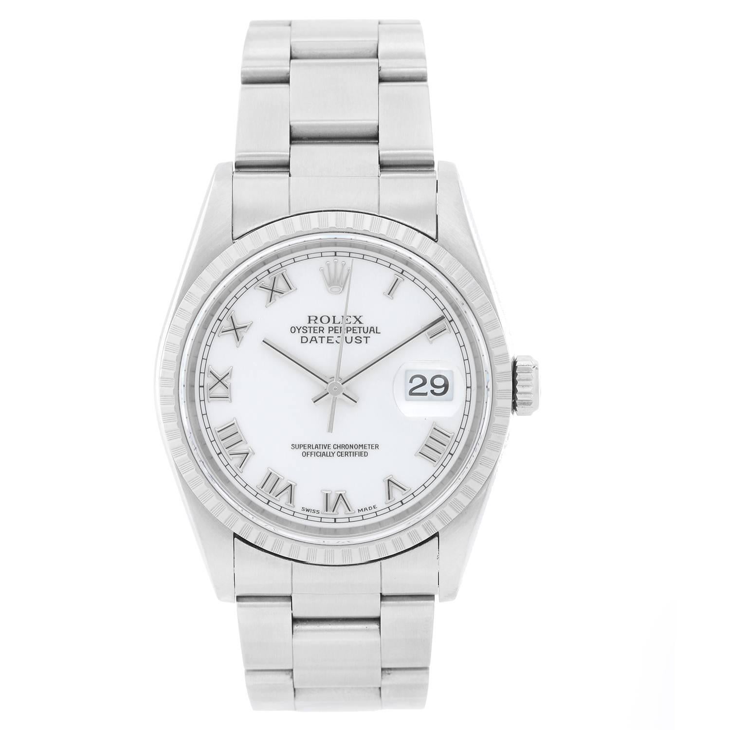 Rolex Stainless Steel Datejust Automatic Wristwatch, 16220