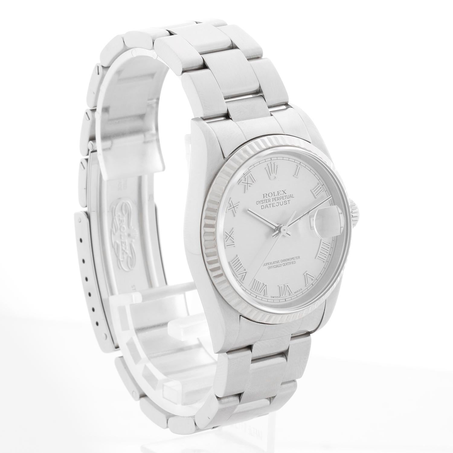 Rolex Datejust Herrenuhr aus Edelstahl 16234 im Zustand „Hervorragend“ im Angebot in Dallas, TX
