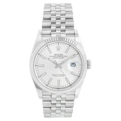Rolex Datejust Men's Stainless Steel Watch Silver Index Dial 126234