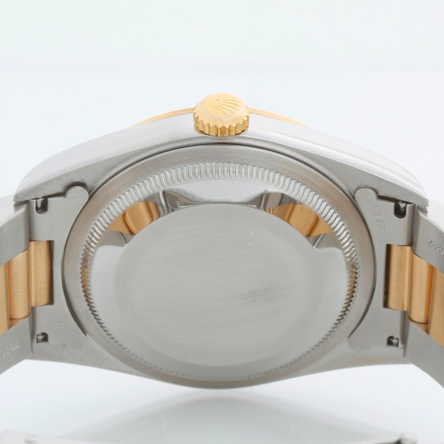 Rolex Datejust Herren weiß Stick Zifferblatt 2-Ton Uhr 16233 im Angebot 1