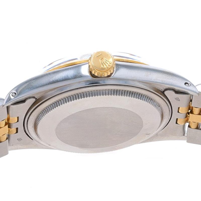 Rolex Datejust Montre-bracelet pour homme 16013 Stainless YellowGold 18k Automatic 1YrWnty en vente 1
