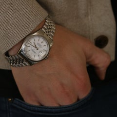 Rolex Datejust Men's Wristwatch 16220 Stainless Steel Automatic 1 Year Warranty