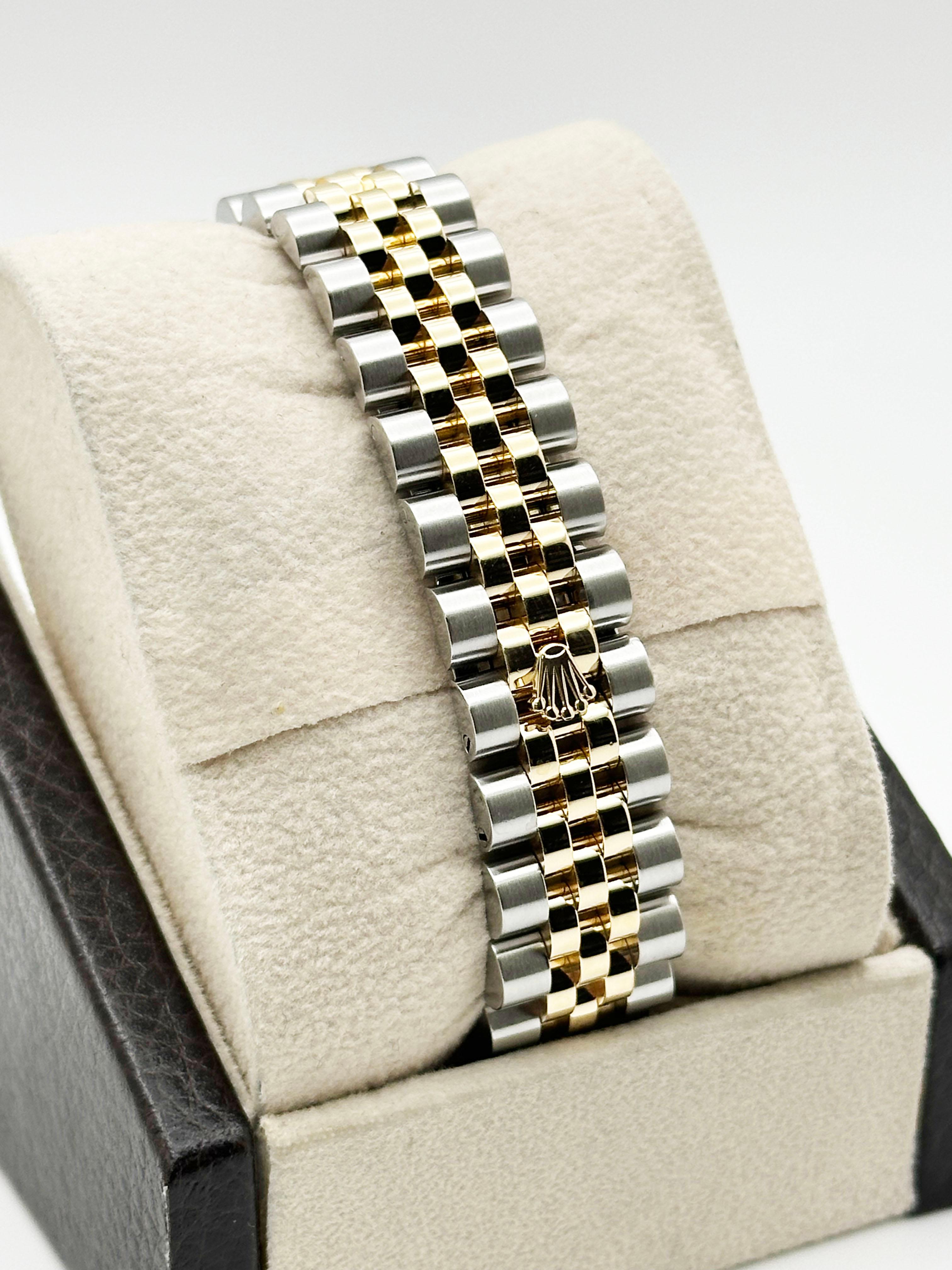 Rolex Datejust Midsize 178313 31mm Quadrante con diamanti Lunetta in oro 18 carati Acciaio Scatola di carta in vendita 2