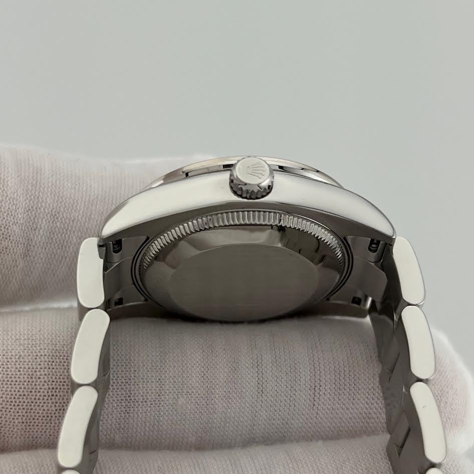 Rolex Datejust Midsize 178384 31mm Quadrante nero con diamanti Lunetta con diamanti Scatola d'acciaio in vendita 1