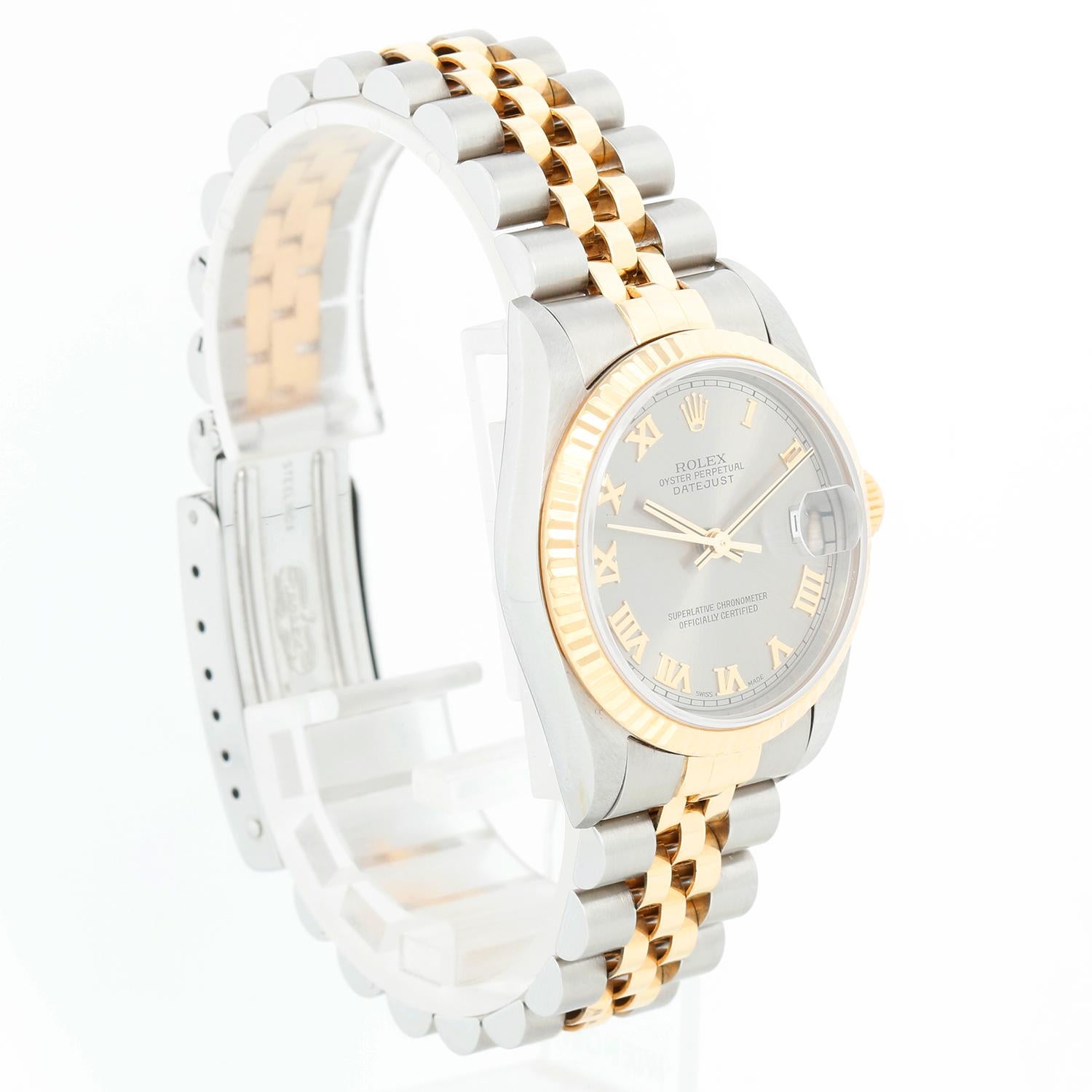 Rolex Datejust Midsize 2-Tone Watch 68273 In Excellent Condition For Sale In Dallas, TX