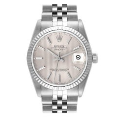 Rolex Datejust Midsize 31 Silver Dial Steel Ladies Watch 68274 Box Papers