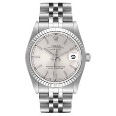 Vintage Rolex Datejust Silver Dial Steel Ladies Watch 68274