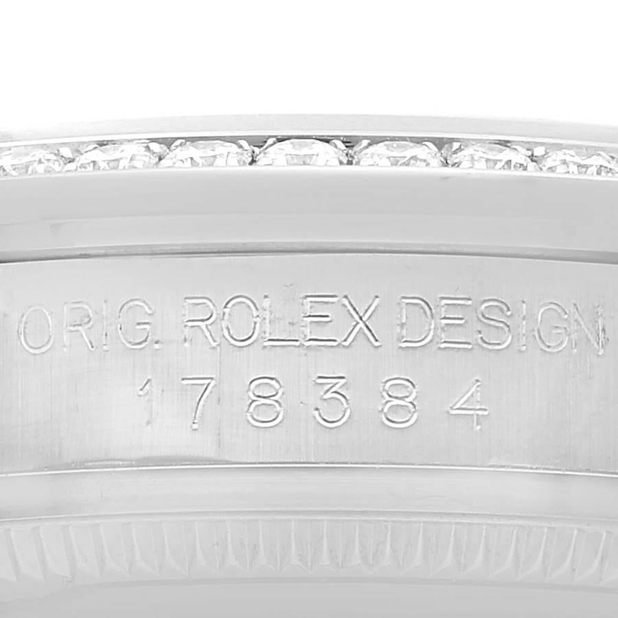 Rolex Datejust Midsize 31 Steel Diamond Ladies Watch 178384 Box Card 4
