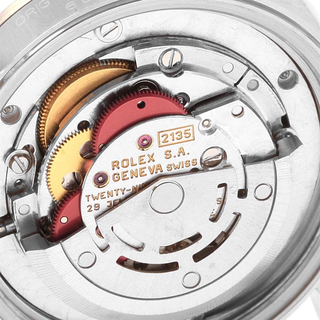 Rolex Datejust Midsize 31 Steel White Gold Black Dial Ladies Watch 68274 5
