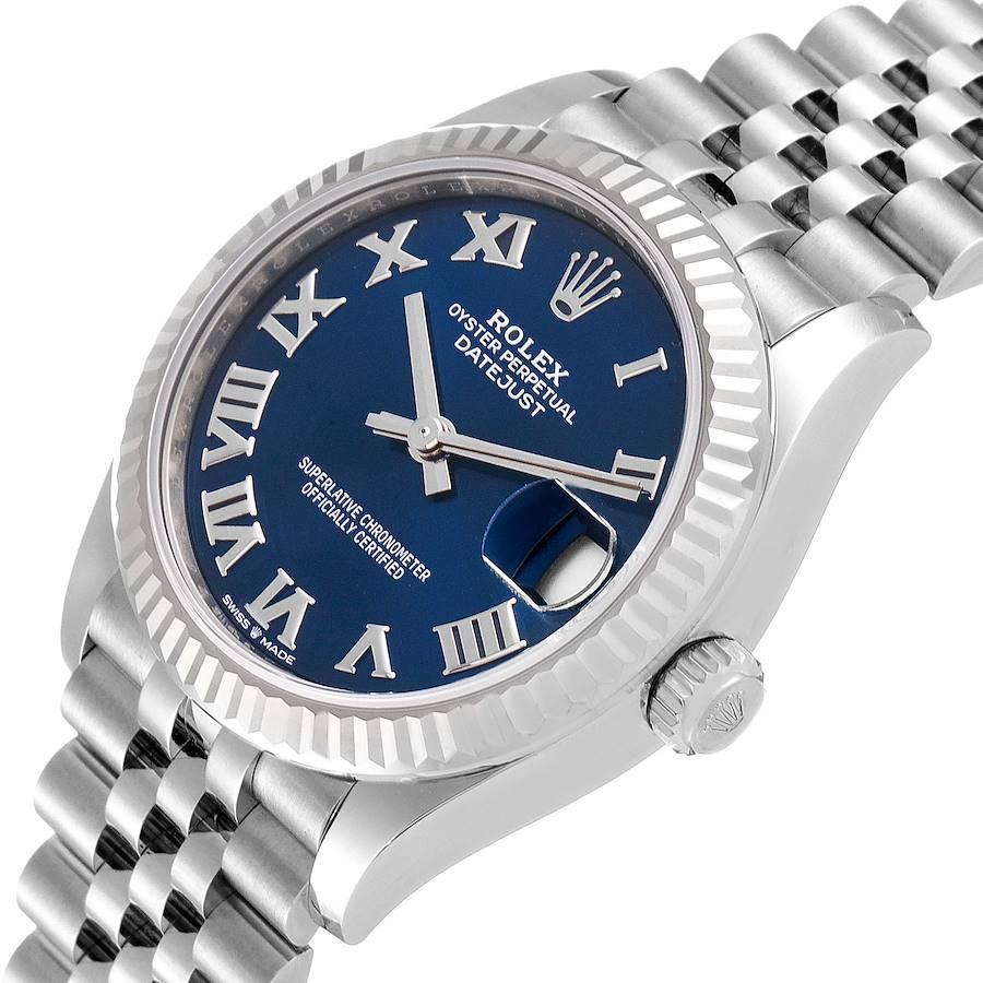 Rolex Datejust Midsize 31 Steel White Gold Blue Dial Watch 278274 Unworn In Excellent Condition For Sale In Atlanta, GA