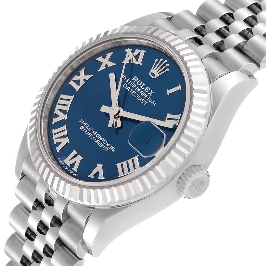 Rolex Datejust Midsize 31 Steel White Gold Blue Dial Watch 278274 Unworn 1