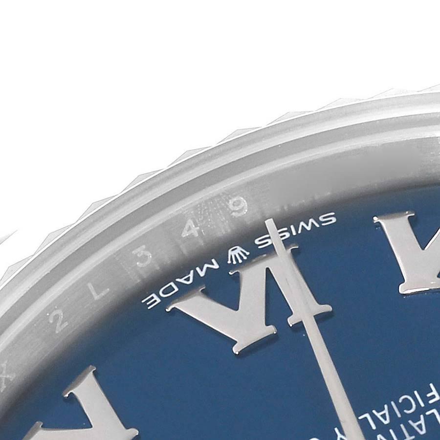 Rolex Datejust Midsize 31 Steel White Gold Blue Dial Watch 278274 Unworn 2