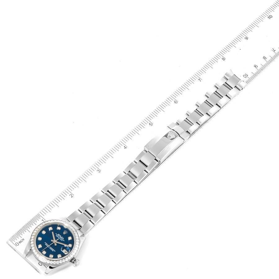 Rolex Datejust Midsize 31 Steel White Gold Diamond Ladies Watch 178384 3