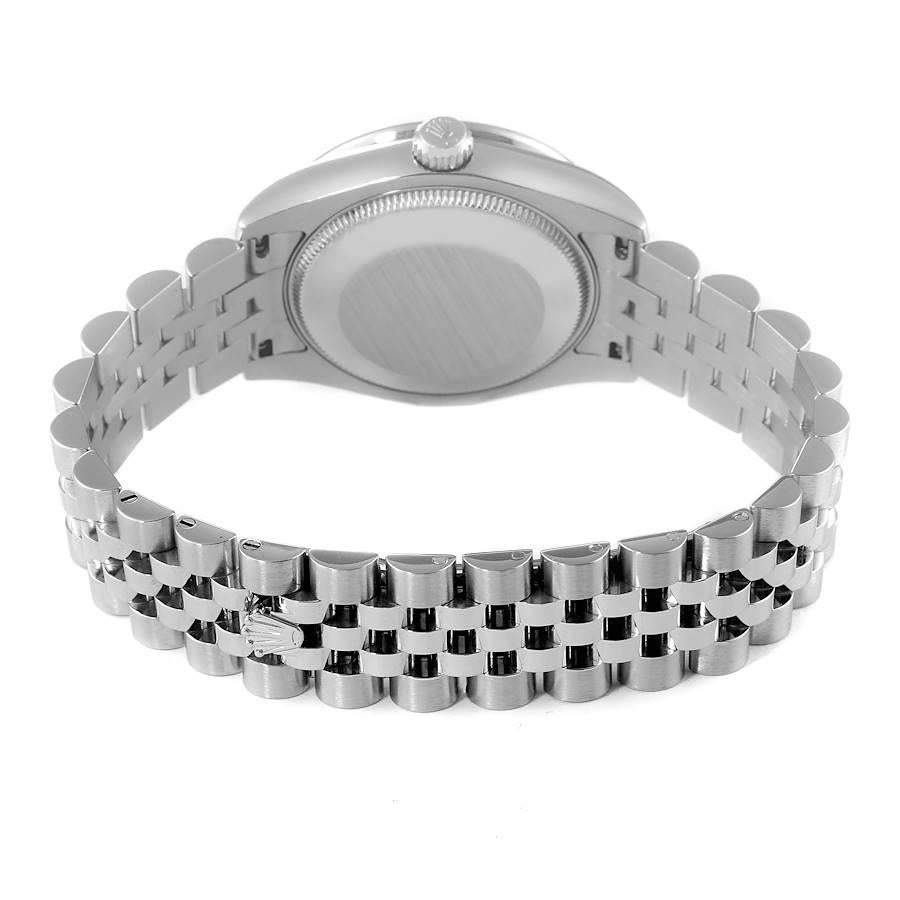 Rolex Datejust Midsize 31 Steel White Gold Diamond Watch 178384 For Sale 5