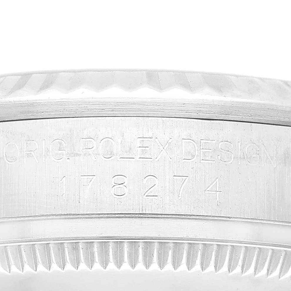 Rolex Datejust Midsize 31 Steel White Gold Ladies Watch 178274 Box Card 3