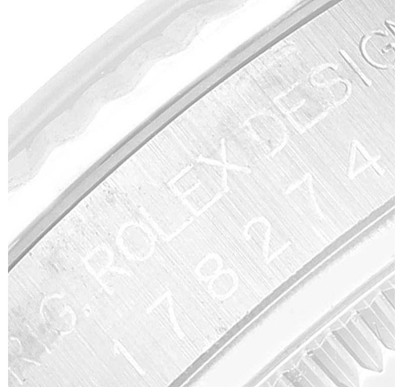 Rolex Datejust Midsize 31 Steel White Gold Ladies Watch 178274 2