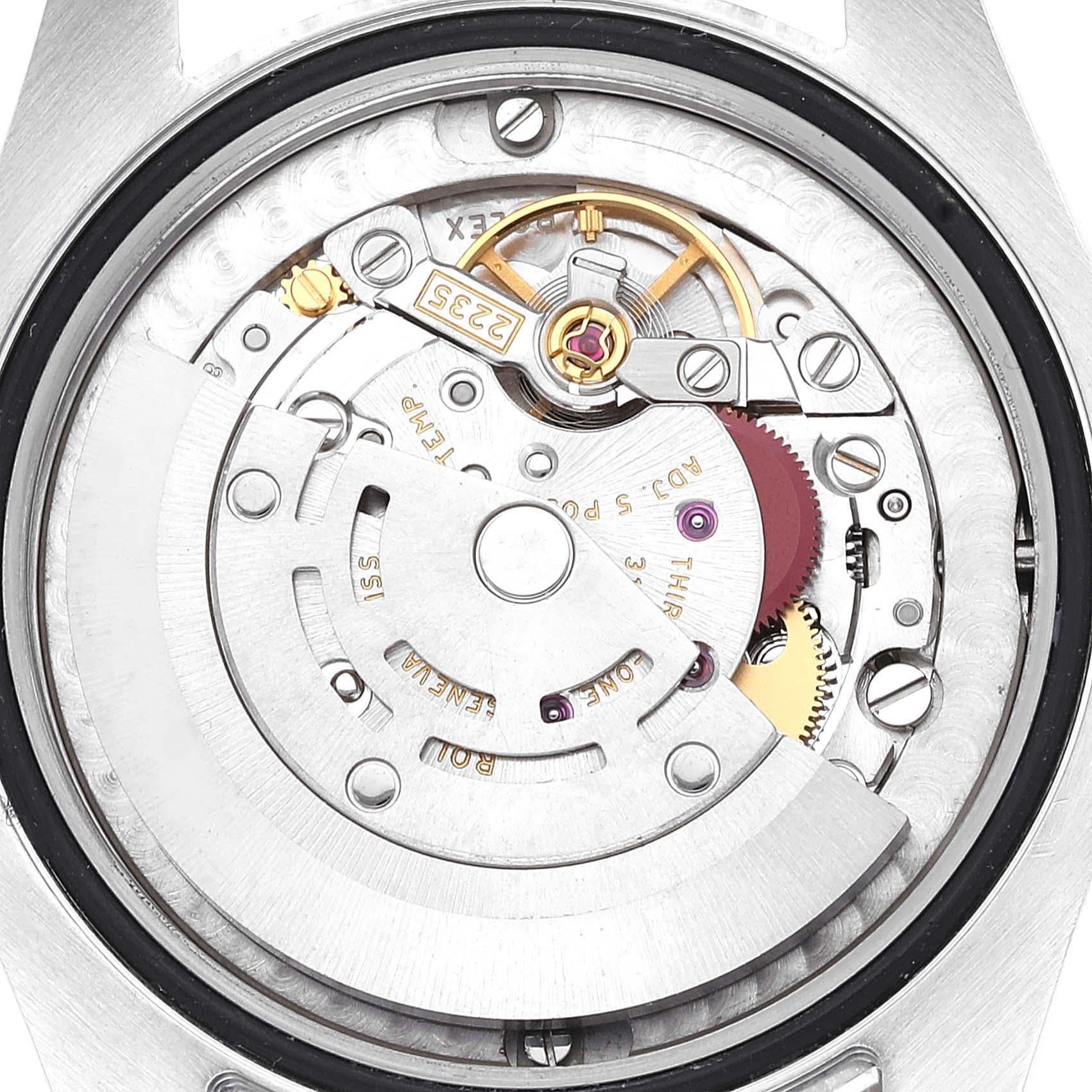 Rolex Montre Datejust Midsize 31 en acier, or blanc et cadran argenté pour femmes 178274 4