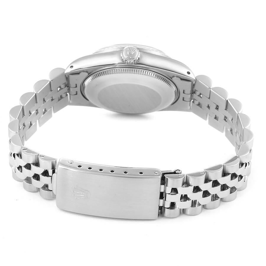 Rolex Datejust Midsize 31 Steel White Gold Vignette Diamond Watch 68274 For Sale 5