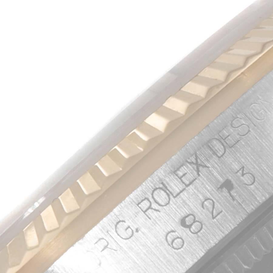 Rolex Datejust Midsize 31 Damenuhr aus Stahl und Gelbgold mit Diamanten 68273 im Angebot 3