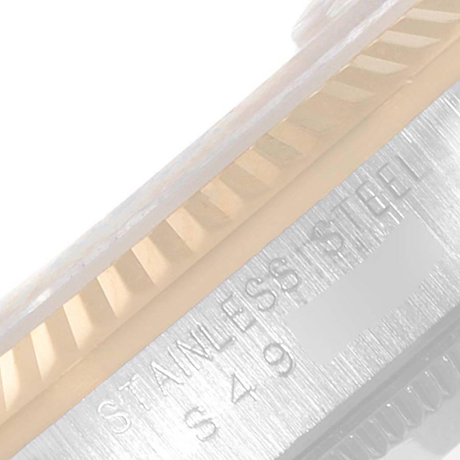 Rolex Datejust Midsize 31 Damenuhr aus Stahl und Gelbgold mit Diamanten 68273 im Angebot 4