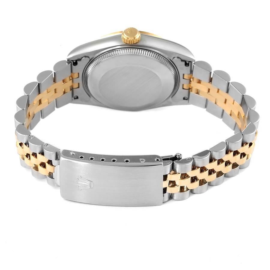 Rolex Datejust Midsize 31 Steel Yellow Gold Diamond Ladies Watch 68273 For Sale 5