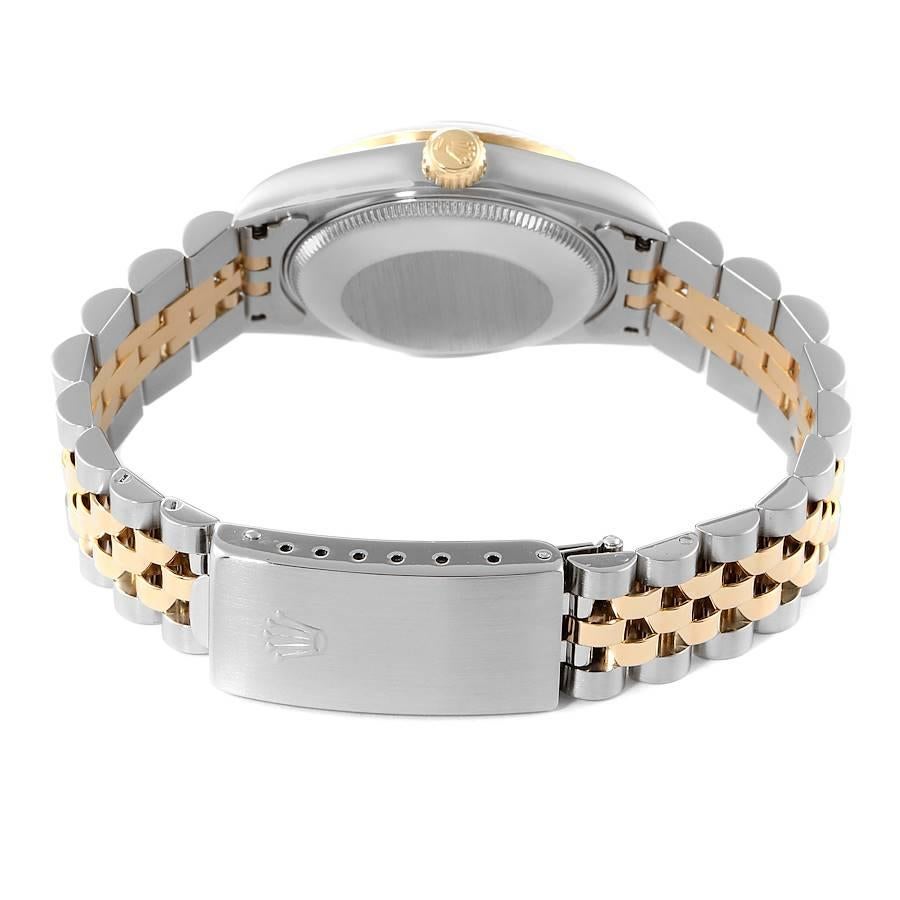 Rolex Datejust Steel Yellow Gold Diamond Watch 68273 Box Papers 5