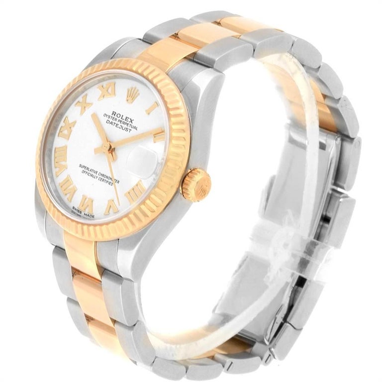 Rolex Datejust Midsize 31 Steel Yellow Gold Ladies Watch 178273 Box ...