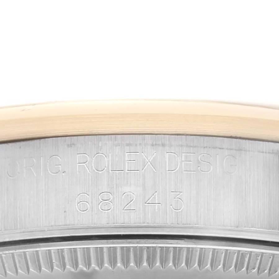 Rolex Datejust Midsize 31 Steel Yellow Gold Ladies Watch 68243 In Excellent Condition In Atlanta, GA