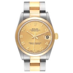 Vintage Rolex Datejust Midsize 31 Steel Yellow Gold Ladies Watch 68243
