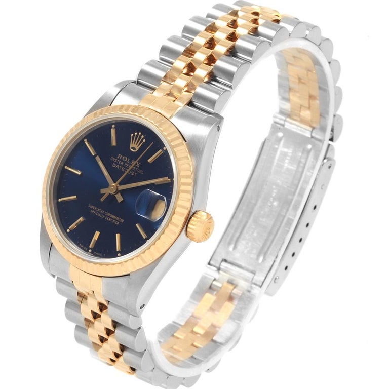 Rolex Datejust Midsize Steel Yellow Gold Ladies Watch 68273 Box For ...