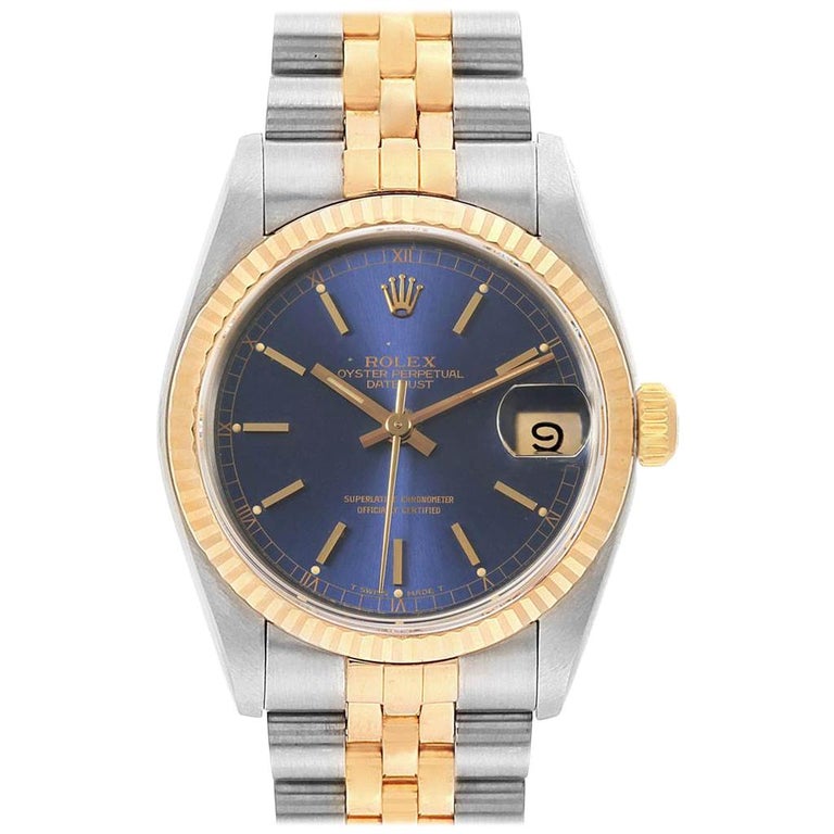Rolex Datejust Midsize 31 Steel Yellow Gold Ladies Watch 68273 Box For ...