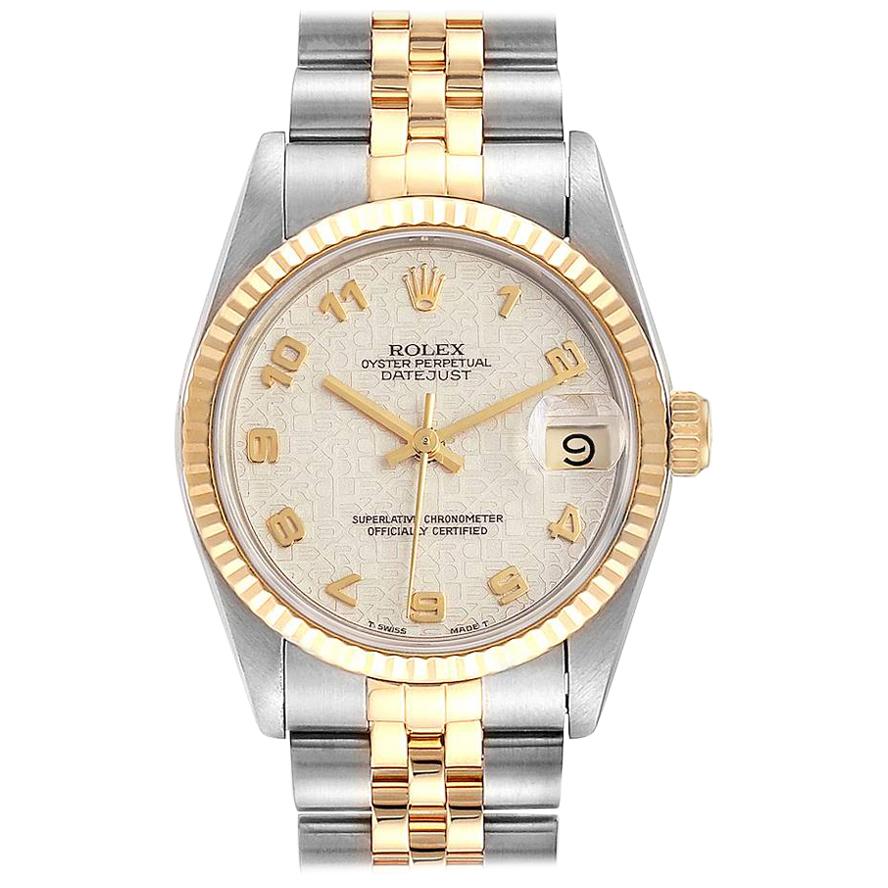 Rolex Datejust Midsize 31 Steel Yellow Gold Ladies Watch 68273