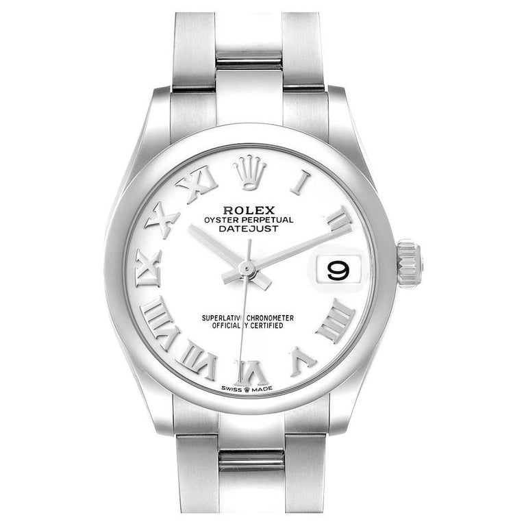 Rolex Datejust Midsize 31 White Dial Steel Ladies Watch 278240 Unworn For  Sale at 1stDibs