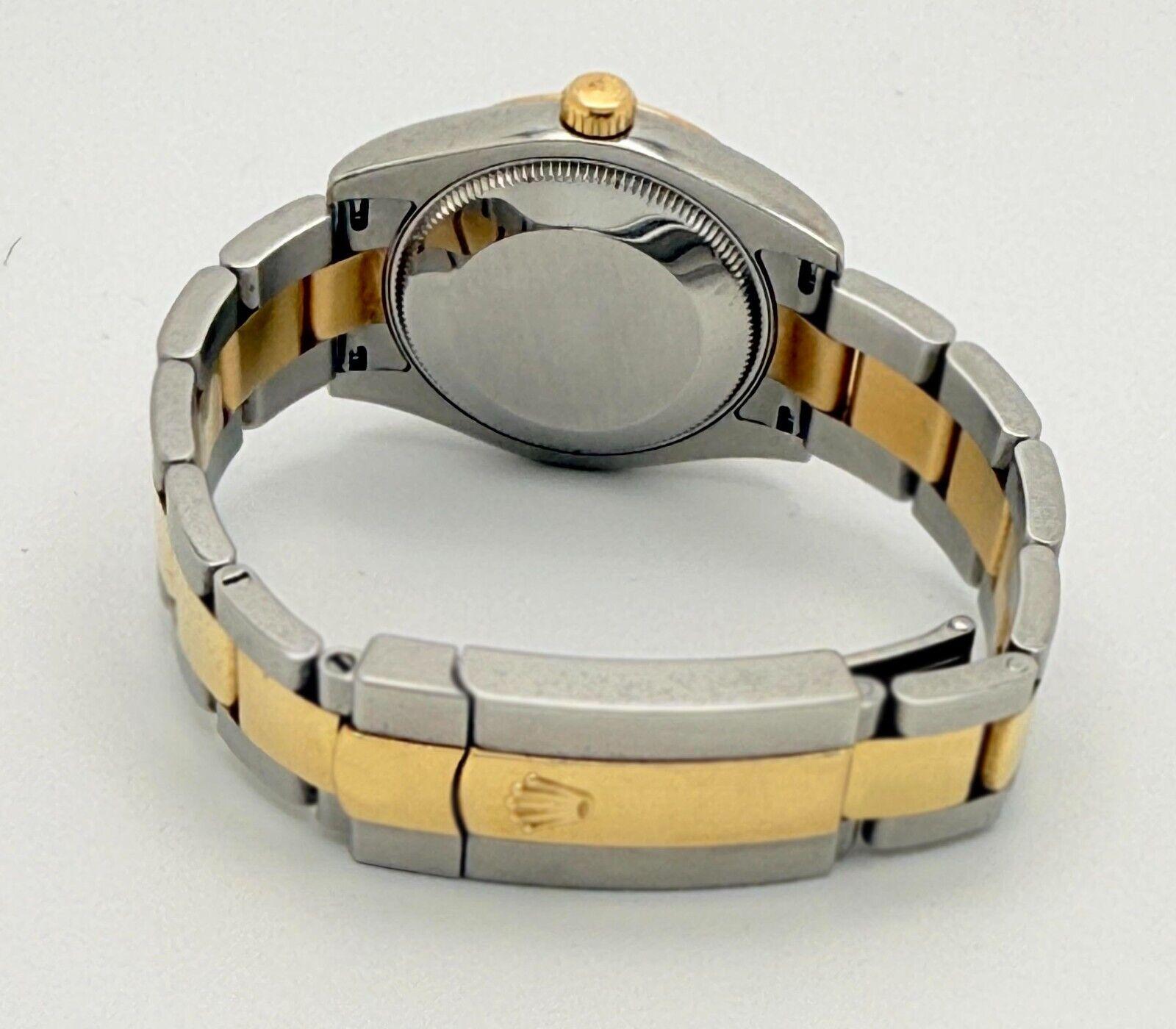 Rolex Datejust Midsize 31mm 178243 MOP Roman 18K Gelbgold Stahl Box Papier im Zustand „Hervorragend“ in San Diego, CA