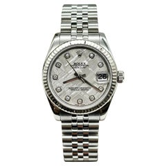 Rolex Datejust Midsize 31mm 178274 Meteorit Diamant Zifferblatt Stahl 18K Gold Box mit Stahlschachtel