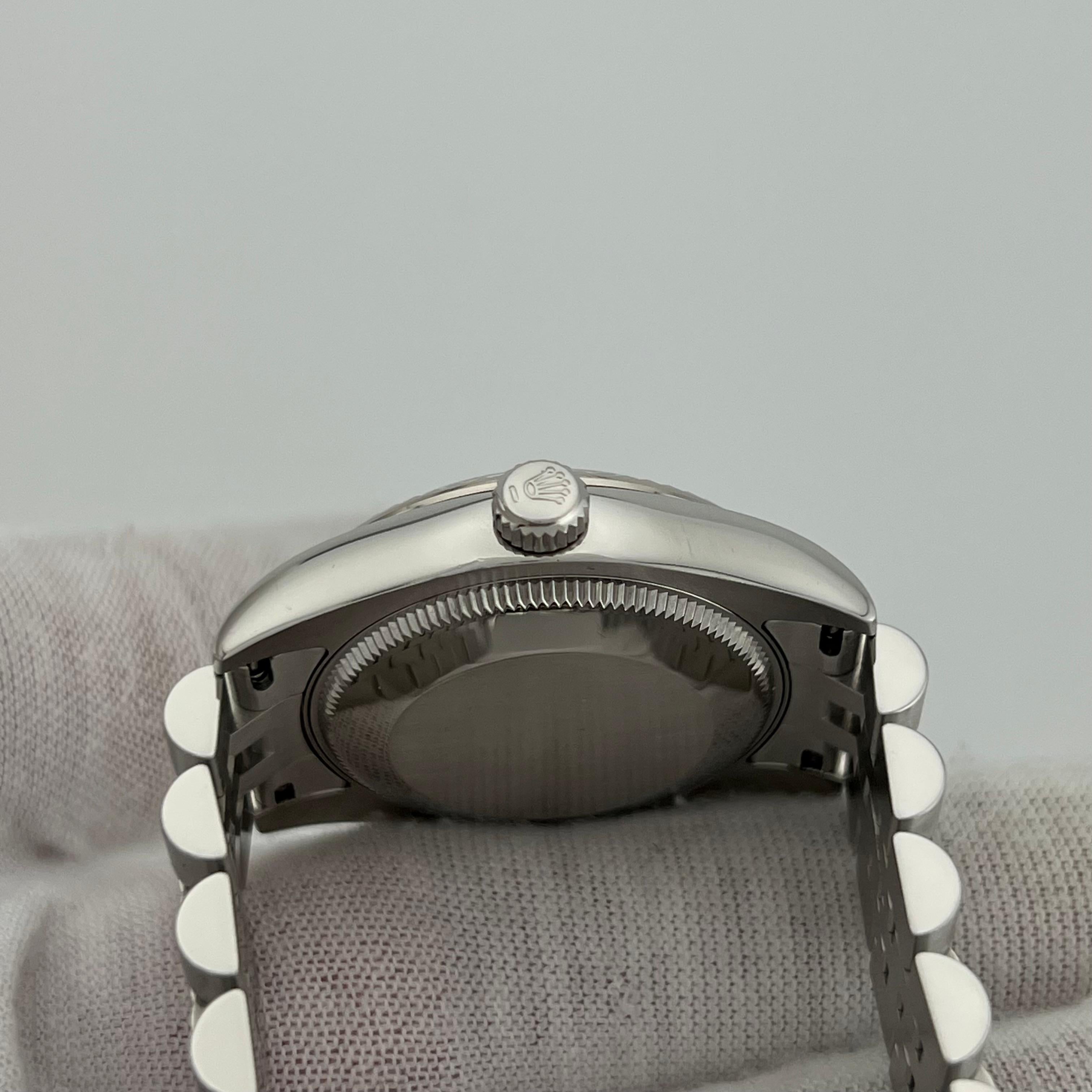 Rolex Datejust Midsize 31mm 178274 Silber römischen Stahl 18k Gold Lünette Box Papier 4