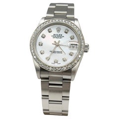 Rolex Datejust Midsize 31mm 78240 MOP Diamond Dial Diamond Bezel Stainless Steel
