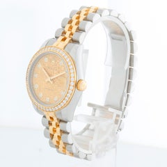 Rolex Datejust Midsize 31mm Steel & Gold Diamond Bezel 178383