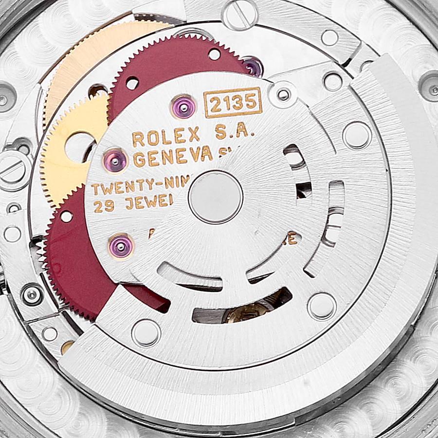 Rolex Datejust Damenuhr, Midsize 31mm, Stahl, Gelbgold, blaues Zifferblatt 68273 im Angebot 5