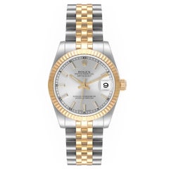 Rolex Datejust Midsize Steel Yellow Gold Ladies Watch 178273 Box Card