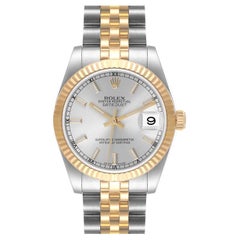 Rolex Datejust Midsize Steel Yellow Gold Ladies Watch 178273 Box Card