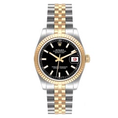 Rolex Datejust Midsize Steel Yellow Gold Ladies Watch 178273 Box Papers