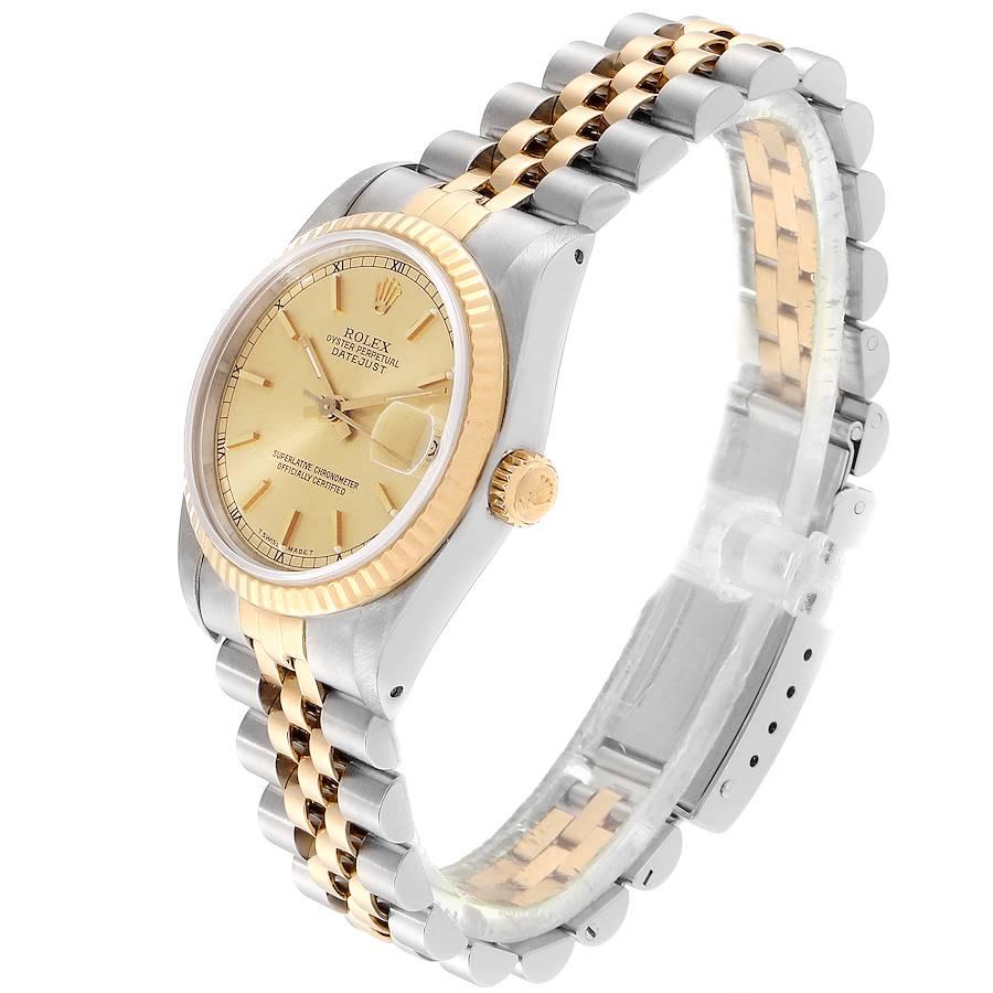 Women's Rolex Datejust Midsize Steel Yellow Gold Ladies Watch 68273 Box For Sale