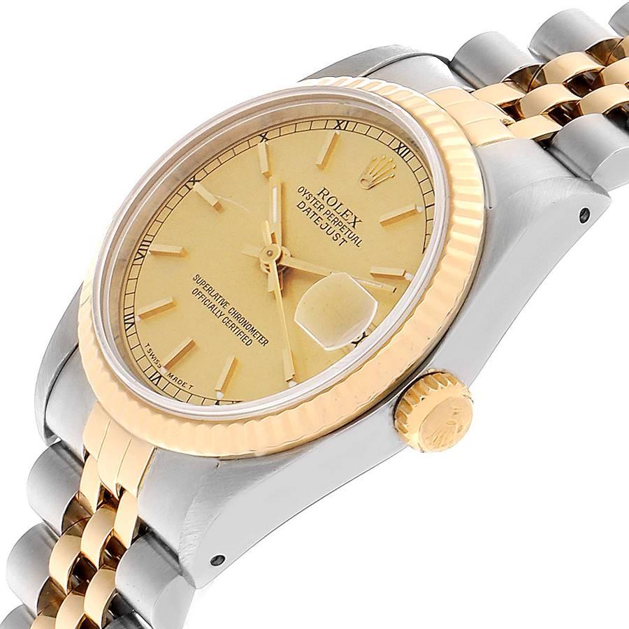Rolex Datejust Midsize Steel Yellow Gold Ladies Watch 68273 Box 1