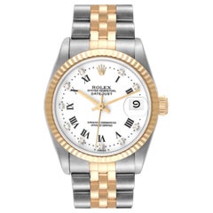 Rolex Datejust Midsize 31mm Steel Yellow Gold Ladies Watch 68273 Box Papers